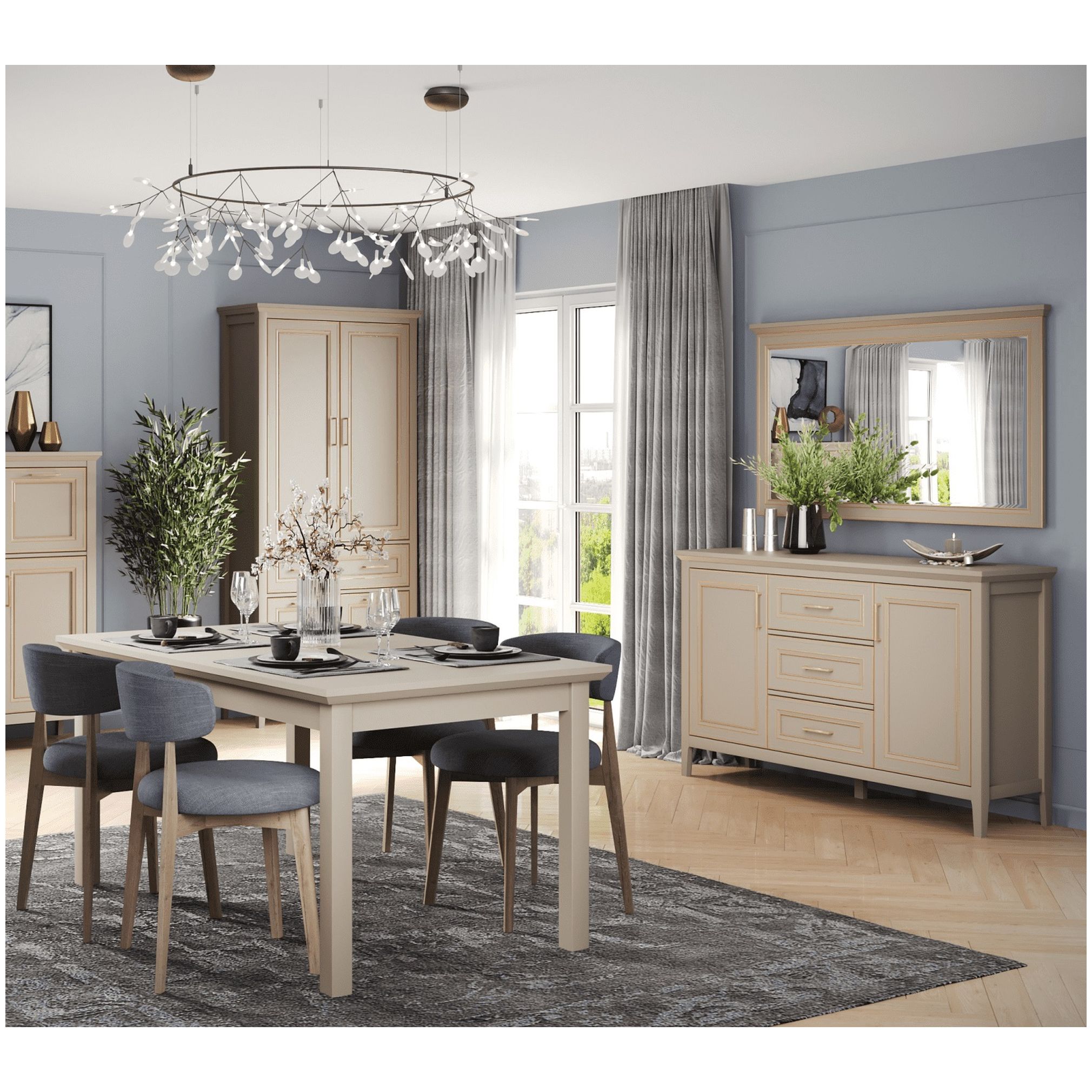 Картинка Классик шкаф SZF2D1S/95 интернет-магазин мебели FreeTime