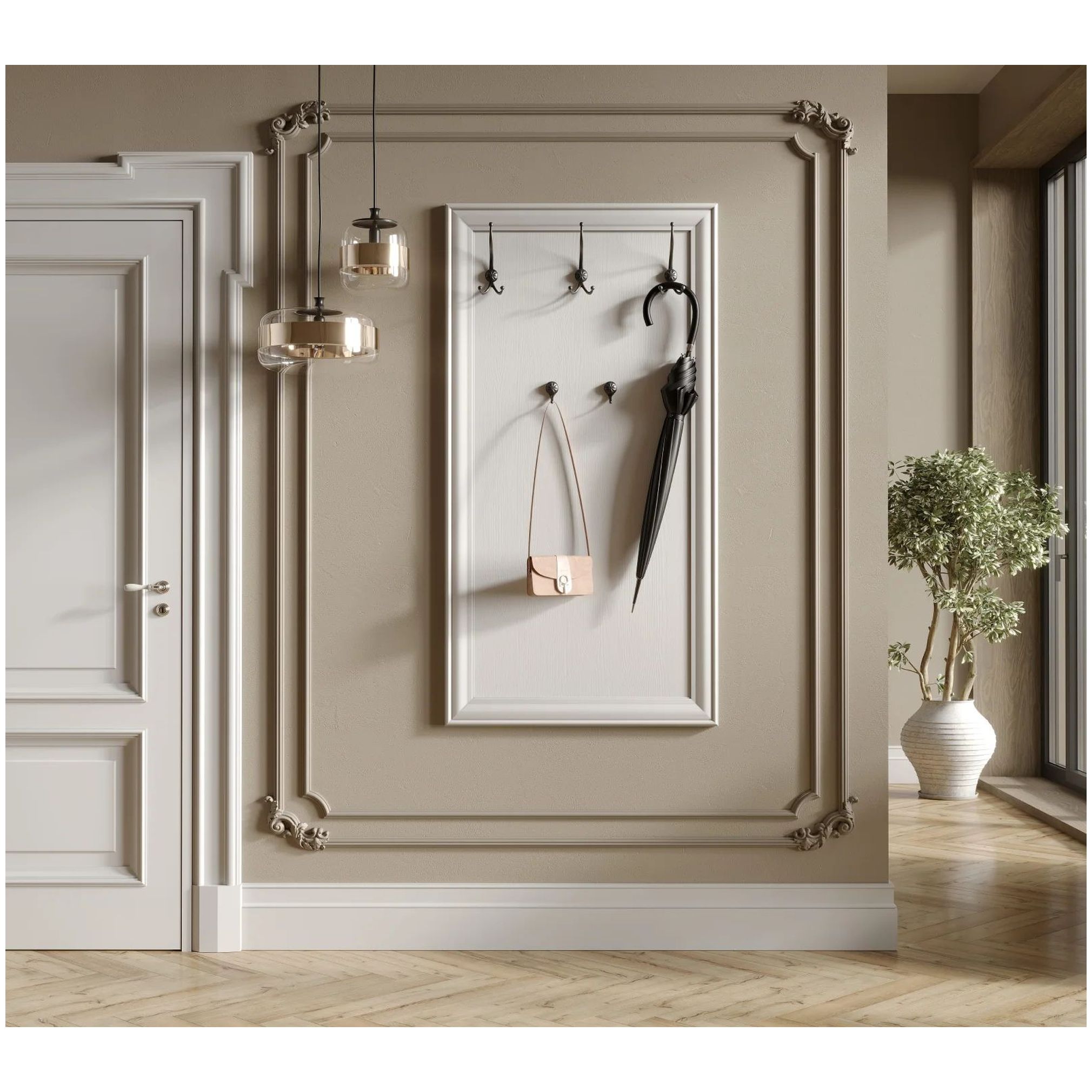 Картинка Кентаки вешалка S320-WIE/75 (Белый) интернет-магазин мебели FreeTime