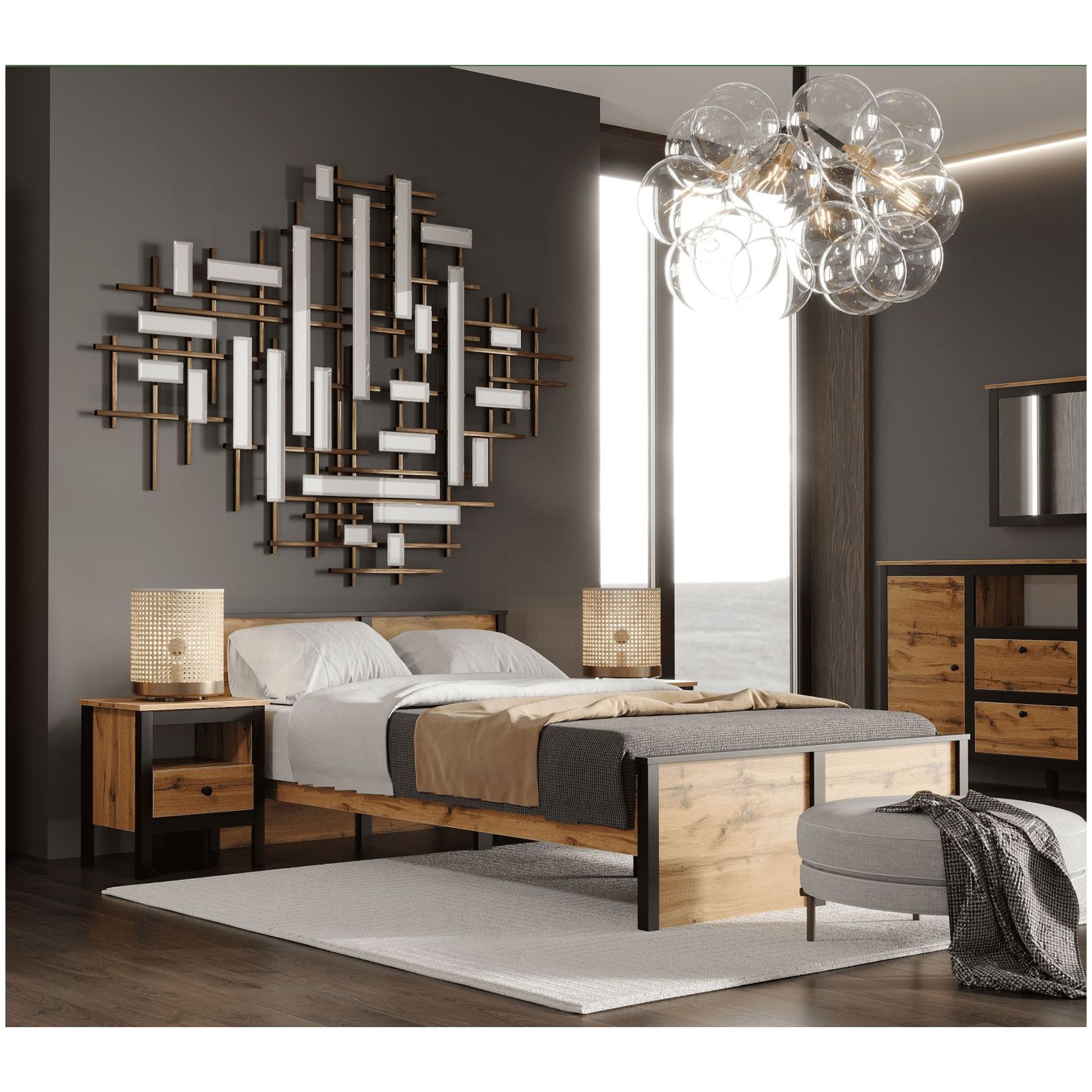 Картинка Лофт кровать LOZ120х200 интернет-магазин мебели FreeTime