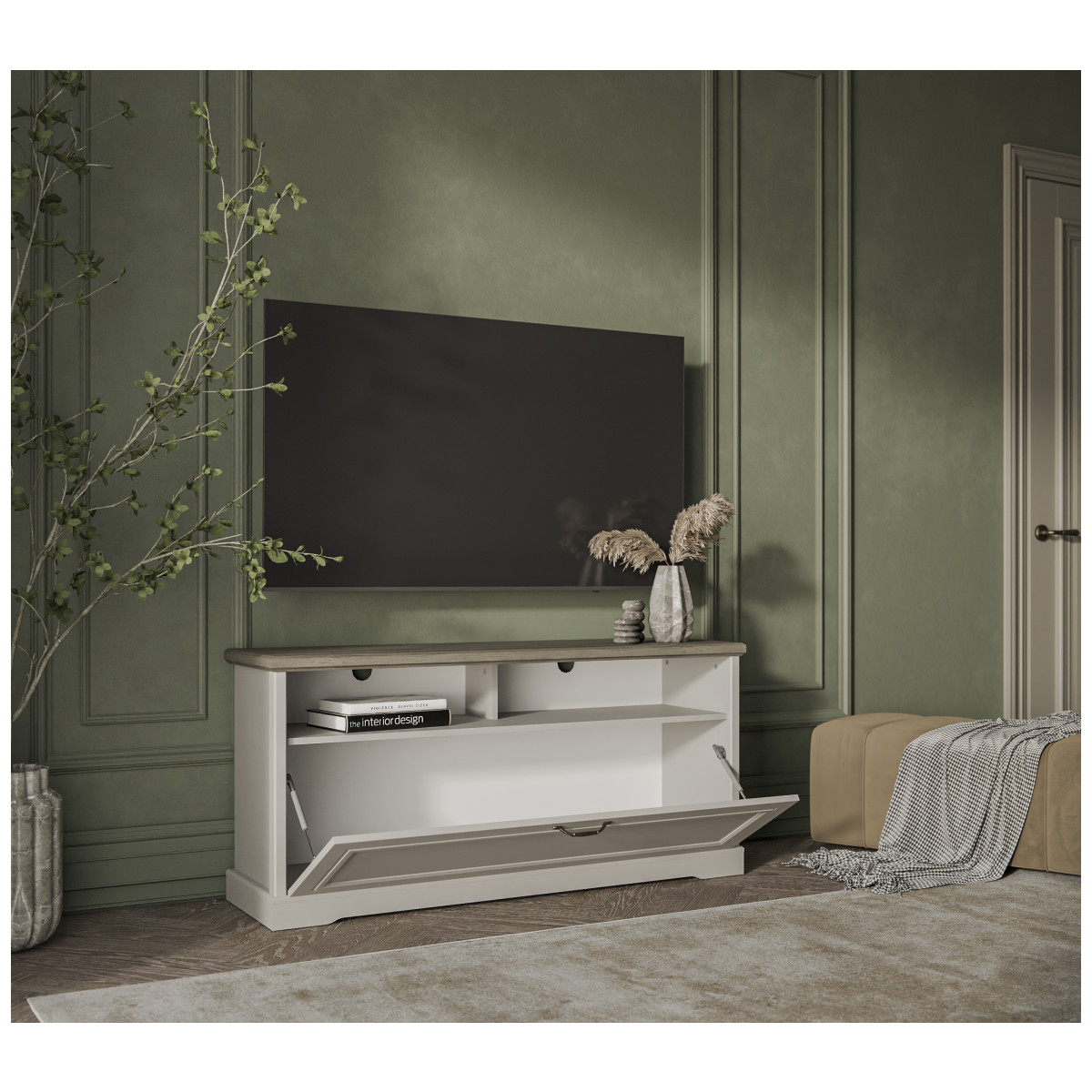 Картинка Тоскана Тумба ТВ RTV 1D2N интернет-магазин мебели FreeTime