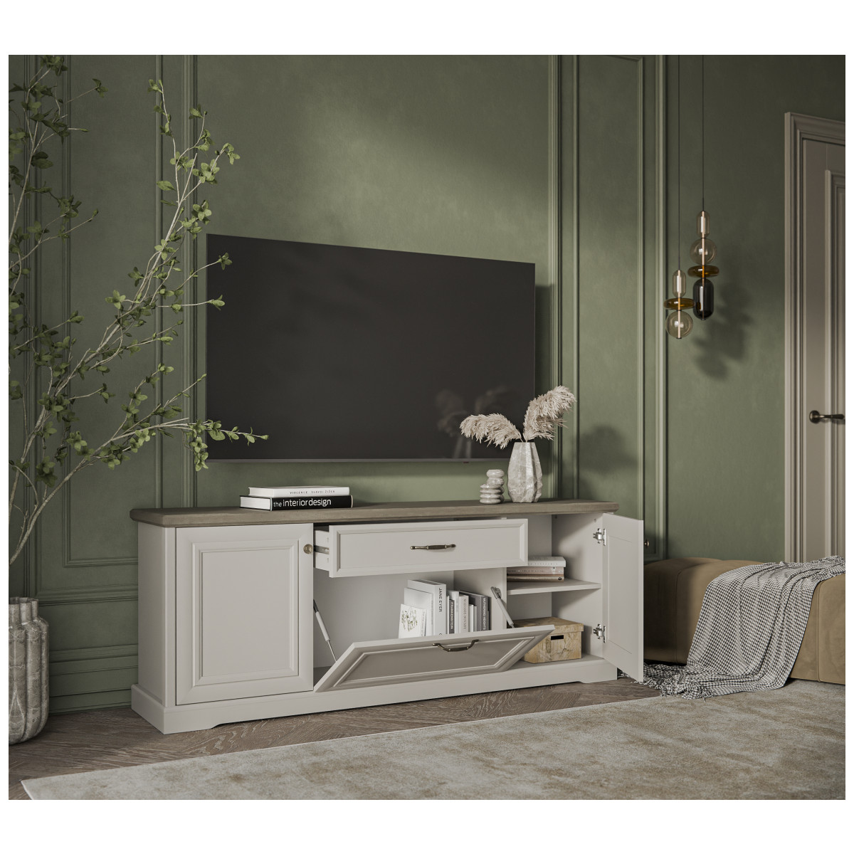 Картинка Тоскана Тумба ТВ RTV 3D1S интернет-магазин мебели FreeTime