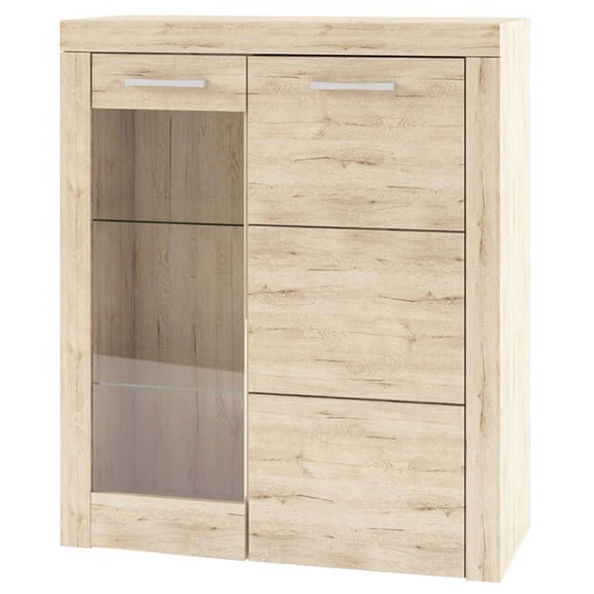 Картинка Оскар Шкаф-витрина 1V1D интернет-магазин мебели FreeTime