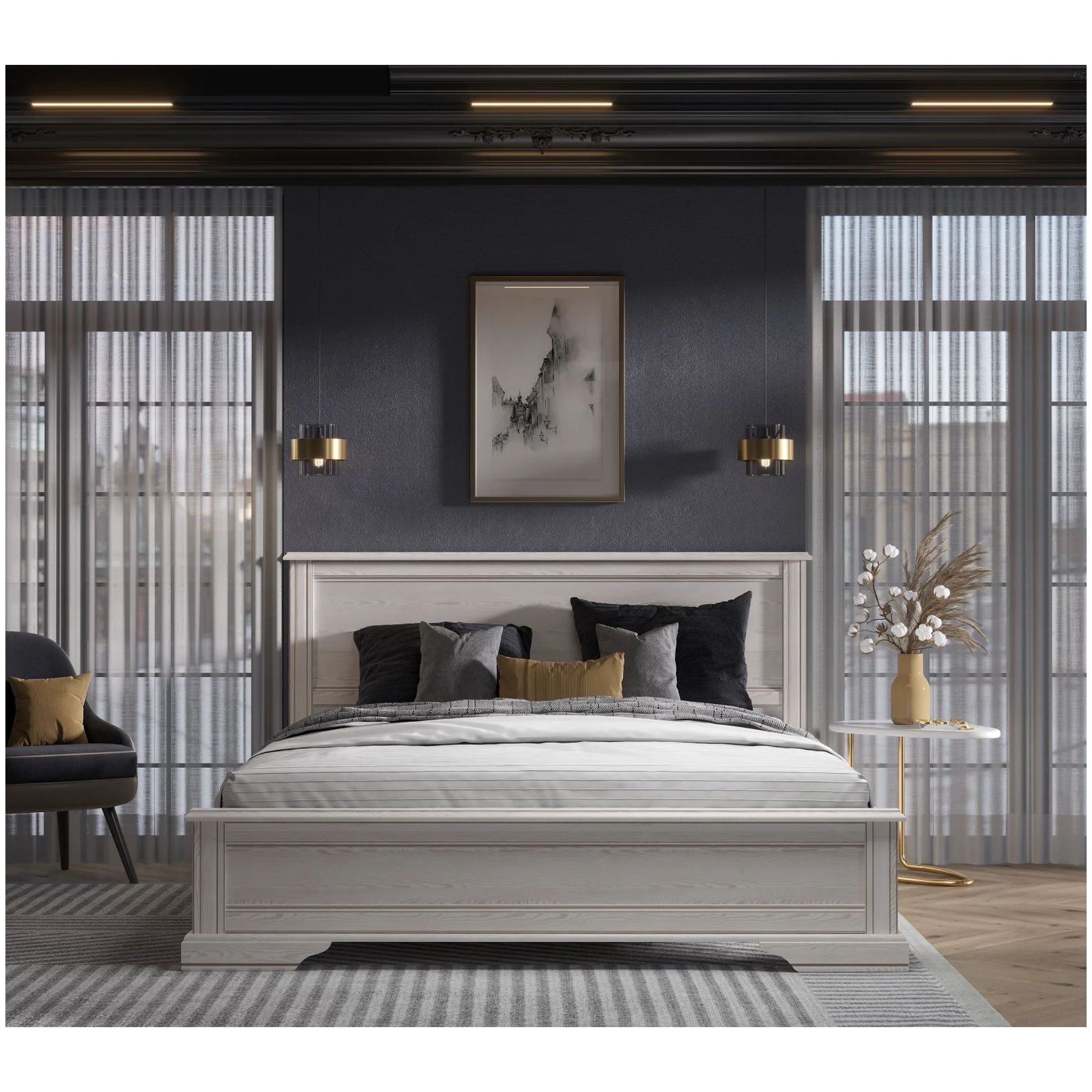 Картинка Стилиус кровать LOZ160х200 интернет-магазин мебели FreeTime