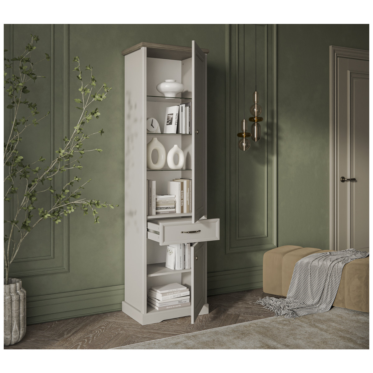 Картинка Тоскана Шкаф 2D1S интернет-магазин мебели FreeTime