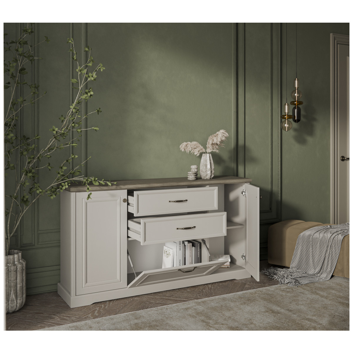 Картинка Тоскана Тумба 3D2S-1 интернет-магазин мебели FreeTime