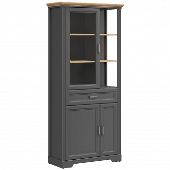 Картинка Жасмин шкаф-витрина REG1W2D1S интернет-магазин мебели FreeTime