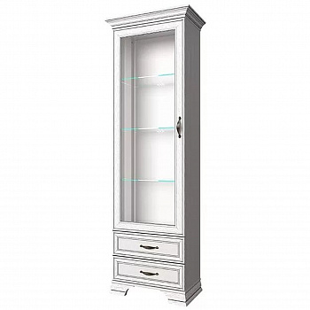 Картинка Тиффани Шкаф с витриной 1V2S интернет-магазин мебели FreeTime