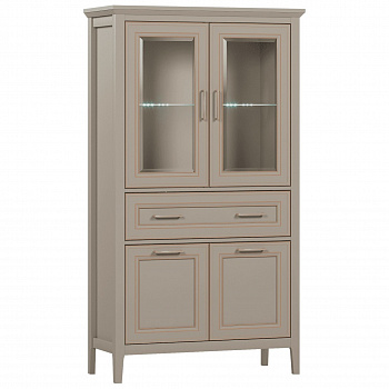 Картинка Классик шкаф-витрина REG2W2D1S/170 с подсветкой интернет-магазин мебели FreeTime