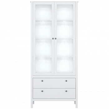 Картинка Ева шкаф-витрина REG2W2S с подсветкой интернет-магазин мебели FreeTime