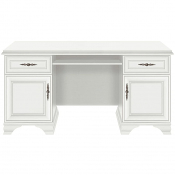 Картинка Кентаки стол письменный S320-BIU2D2S (Белый) интернет-магазин мебели FreeTime