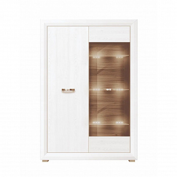 Картинка Мальта шкаф-витрина REG1W1D с подсветкой интернет-магазин мебели FreeTime