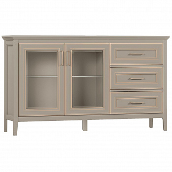 Картинка Классик тумба с витриной KOM2W3S интернет-магазин мебели FreeTime