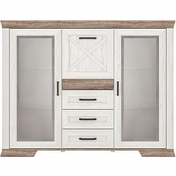 Картинка Марсель тумба с витриной KOM2W3S1K интернет-магазин мебели FreeTime