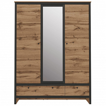 Картинка Лофт шкаф с зеркаломSZF3D2S интернет-магазин мебели FreeTime