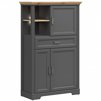 Картинка Жасмин шкаф-витрина REG3D1S с подсветкой интернет-магазин мебели FreeTime