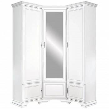 Картинка Кентаки шкаф угловой с зеркалом SZFN5D (Белый) интернет-магазин мебели FreeTime