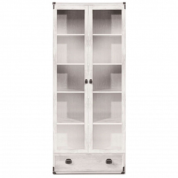 Картинка Индиана шкаф-витрина JWIT 2d1s (Сосна каньйон) интернет-магазин мебели FreeTime