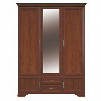Картинка Кентаки шкаф с зеркалом SZF5D2S (Каштан) интернет-магазин мебели FreeTime