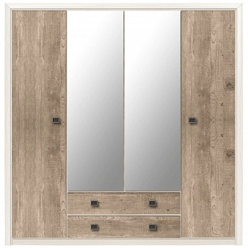 Картинка Коен шкаф  зеркалом SZF4D2S (Сосна) интернет-магазин мебели FreeTime