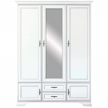 Картинка Кентаки шкаф с зеркалом SZF5D2S (Белый) интернет-магазин мебели FreeTime