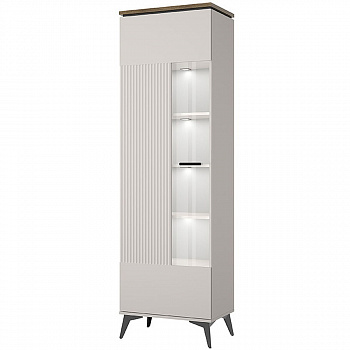 Картинка Винати Шкаф с витриной 1V интернет-магазин мебели FreeTime