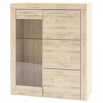 Картинка Оскар Шкаф-витрина 1V1D интернет-магазин мебели FreeTime